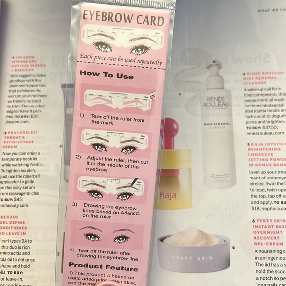 New 6 Shapes Perfect Eyebrows, Reusable Shape Stickers AC2 - Picture 6 of 7